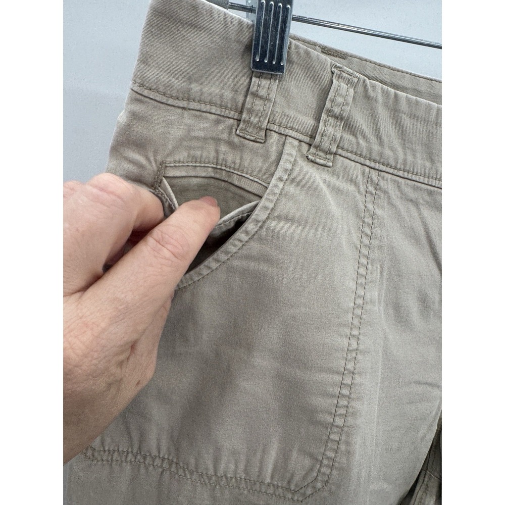 Womens Dockers Midrise Curvy Capris Cargo Pants 12 Khakis Utility Hiking Beachy - Picture 5 of 14